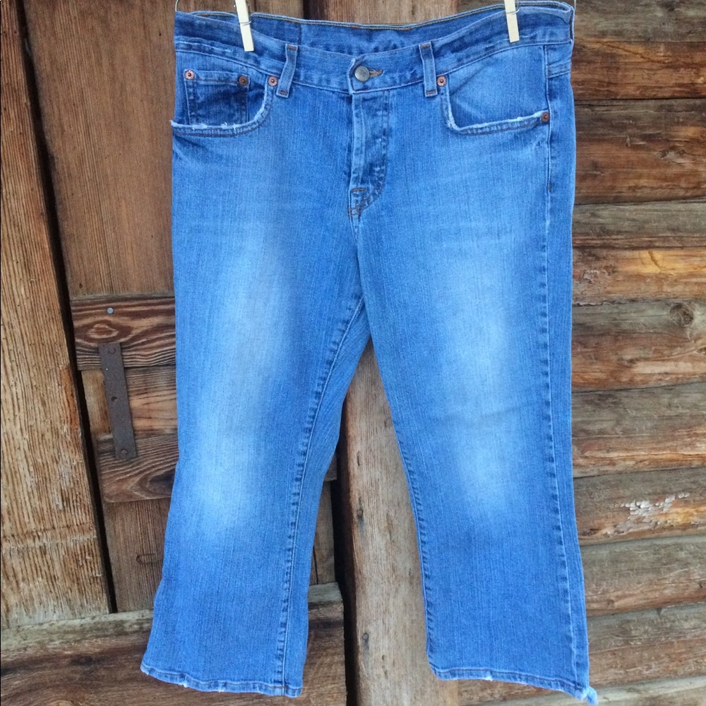 Lucky Brand Dungarees Cropped Boot Jeans- Size 8